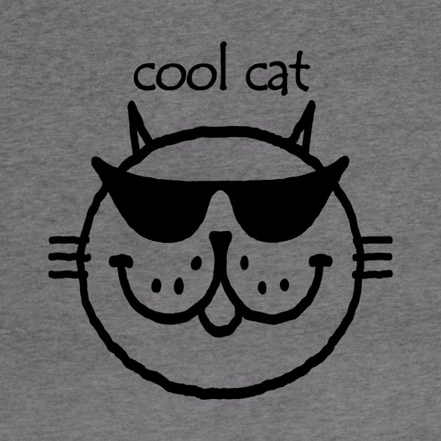 cool cat (black outline) by RawSunArt